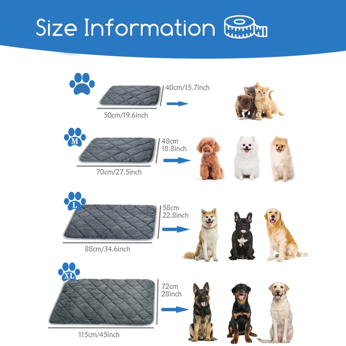 Self-Heating Pet Mat